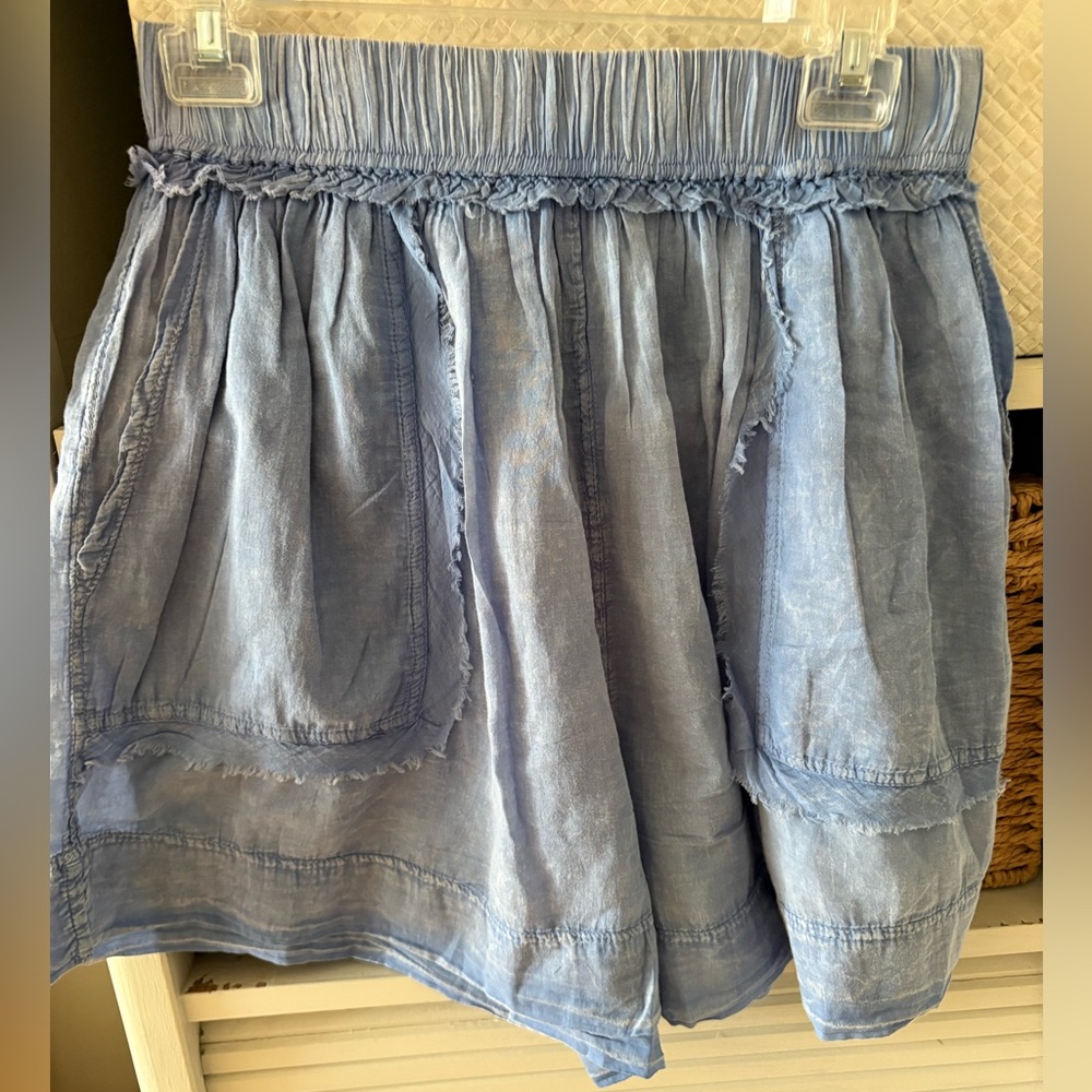 Free People Intimately Chambray Blue Sleep shorts 💙